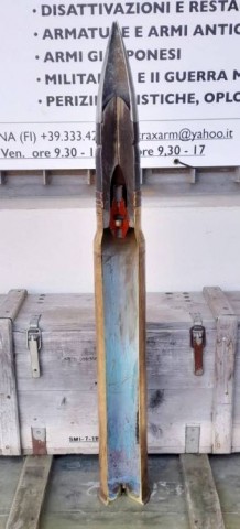 F - ARMI DISATTIVATE -  - USN   PROIETTILE DA CANNONE   �3 IN  MK 7  Mod. I  1945�  Sezionato  (Cal. 75).