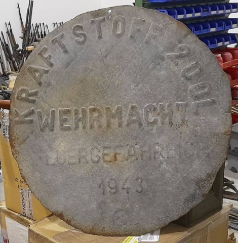 I - MILITARIA STORICA -  -  WH   COPERCHIO BIDONE �Kraftstoff 200 L�.