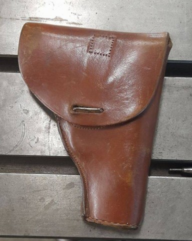 I - MILITARIA STORICA -  - REI   FONDINA  PISTOLA  BERETTA M.418 CUOIO MARRONE	.