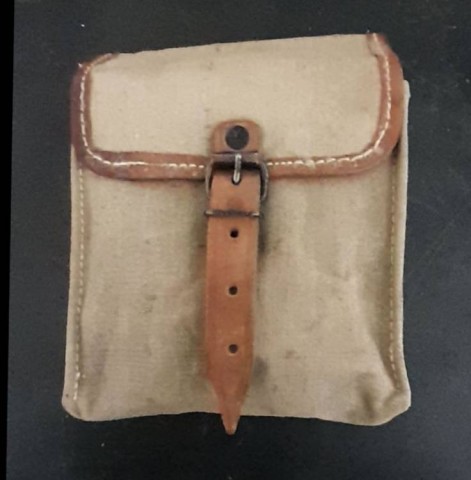 H - ACCESSORI -  - URSS   BORSINA  CON KIT PULIZIA  PPSh.41 / 43  II GM.	