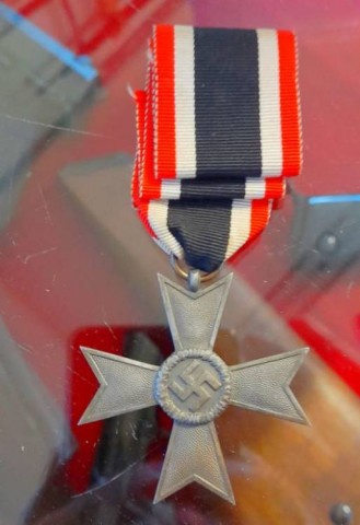 I - MILITARIA STORICA -  - CROCE  AL MERITO  SENZA SPADE  II CL.  (KriegsVerndienst Kreuz) + NASTRINO.