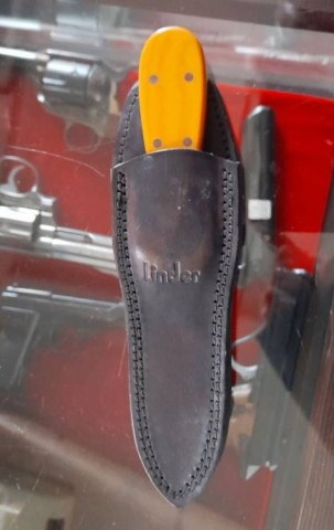 P - MATERIALE TIPO MILITARE -  - PUGNALE Linder  �Under Boot Knife�  con Fodero.