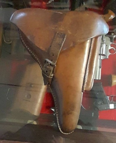 I - MILITARIA STORICA -  - FONDINA  LUGER  P.08   I GM   Cavalleria.   Pelle Marrone.