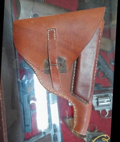 I - MILITARIA STORICA -  - REI   FONDINA PISTOLA  GLISENTI M.1910 � BRIXIA M.1913 CUOIO MARRONE.