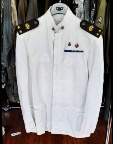 I - MILITARIA STORICA -  - RM	UNIFORME  Bianca Estiva M.1903  S.Ten. di Vascello + Fregi.