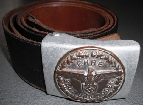 I - MILITARIA STORICA -  - FIBBIA SS SLOVACCHE CON CINTURONE