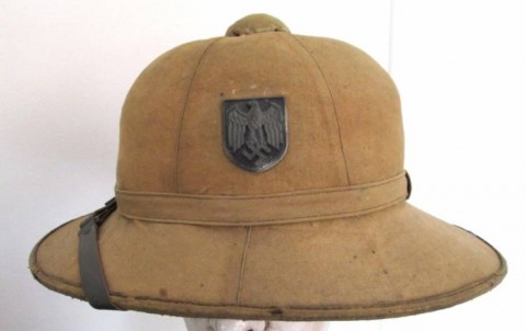 I - MILITARIA STORICA - ELMETTI (E) - HEER  CASCO TROPICALE GIALLO SABBIA
