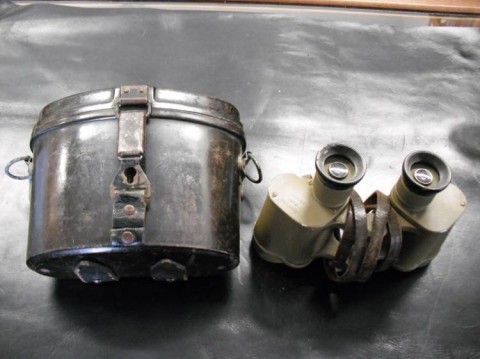 H - ACCESSORI -  - BINOCOLO TEDESCO 6X30  �SS�  GIALLO CONT.