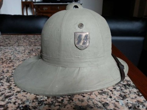 I - MILITARIA STORICA - COPRICAPI (C) - CASCO COLONIALE W.SS GRIGIO