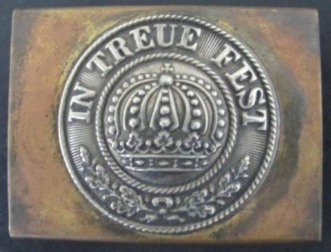 I - MILITARIA STORICA - FIBBIE E CINTURONI (FC) - FIBBIA  Bayern  �In Treue Fest�  Mod. 1887