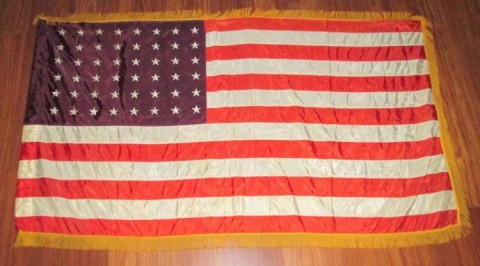 I - MILITARIA STORICA - BANDIERE(BAN) - US   BANDIERA 48 STELLE SETA