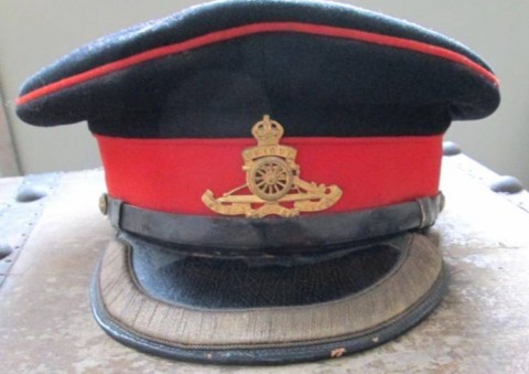 I - MILITARIA STORICA -  - G.B.  VISOR HAT UFF. ROYAL ARTILLERY II G.M.