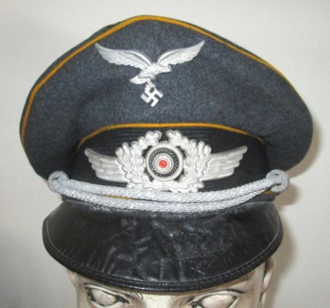 I - MILITARIA STORICA - COPRICAPI (C) - LW   SCHIRMUTZE  UFF.  FLIEGERTRUPPE � FJ