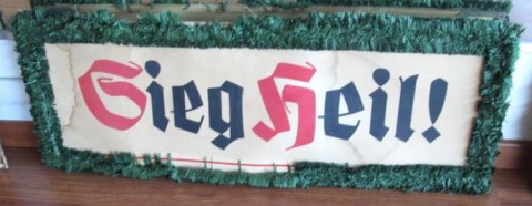 I - MILITARIA STORICA -  - FESTONE PER RICEVIMENTO COMBATTENTI �SIEG HEIL�