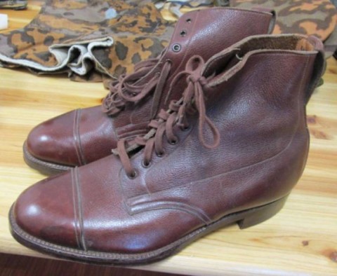 I - MILITARIA STORICA -  - GB  SCARPONCINI  UFF. MARRONI 