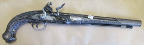 C - ARMI ANTICHE - PISTOLE (P) - PISTOLA A PIETRA  �Meyer a Bone�   Sec. XVIII