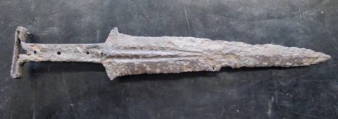 C - ARMI ANTICHE - PUGNALI (PU) - PUGNALE BASILARDA   SEC. XIV