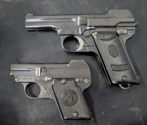 E - ARMI ATTIVE -  - PISTOLE STEYR  PIEPER M.1908 (Cal. 7,65) e M.1809 (Cal. 6,35)