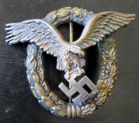 I - MILITARIA STORICA - DECORAZIONI (D) - LW  DISTINTIVO PILOTA-OSSERVATORE