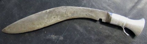 C - ARMI ANTICHE -  - KUKRI  SEC. XIX/XX  IMP. ALLUMINIO