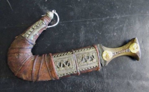 C - ARMI ANTICHE - PUGNALI (PU) - PICCOLO PUGNALE JAMBIJA