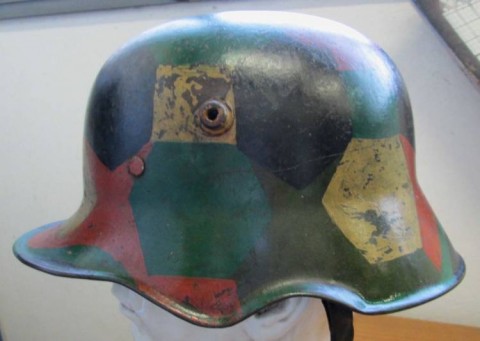 I - MILITARIA STORICA -  - ELMETTO M.18  CAVALLERIA MIMETICO