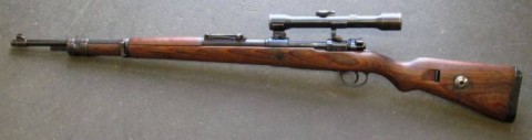 F - ARMI DISATTIVATE -  - MAUSER K.98k  SS  Sniper con Zf.39 (Kahles)	scarr.