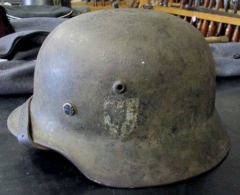 I - MILITARIA STORICA - ELMETTI (E) - ELMETTO M.35  HEER BIFREGIO ZIMMERIT  MIM.