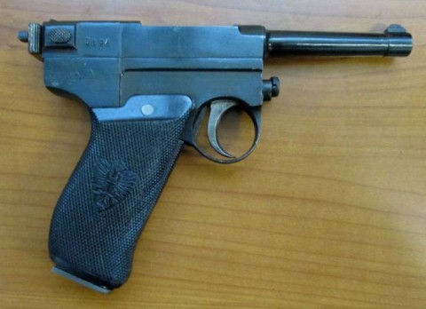 F - ARMI DISATTIVATE -  - PISTOLA GLISENTI  M.1910  GUACETTE BACHELITE.