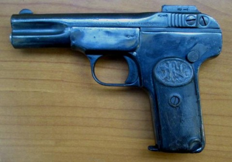 F - ARMI DISATTIVATE -  - PISTOLA BROWNING M.1900  Cal. 7,65  scarr.