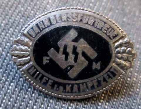 I - MILITARIA STORICA - DECORAZIONI (D) - SPILLA  F�rdernde Mitglieder der SS (FMSS)