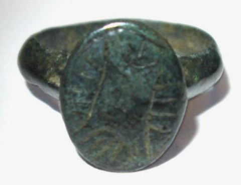B - ARCHEOLOGIA - ANELLI (AN) - ANELLO ROMANO IN BRONZO  (4)	