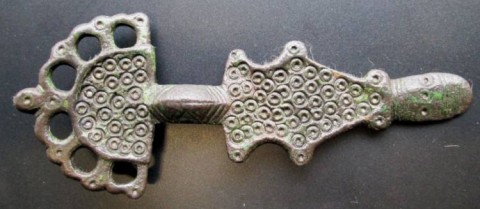 B - ARCHEOLOGIA -  - Fibula  Merovingia Zoomorfa �  VI-VII sec. d.C. (84)