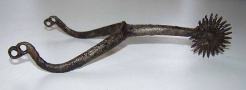 A - ANTIQUARIATO - ARMI (AR) - Sperone Medievale in Ferro � Germania  sec. XIV