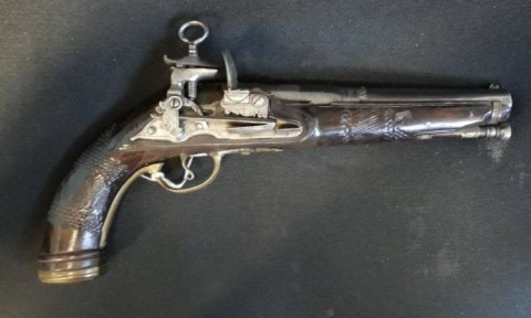 C - ARMI ANTICHE -  -  PISTOLA A PIETRA NAPOLETANA SEC. XVIII