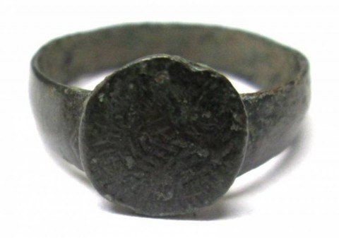 B - ARCHEOLOGIA -  - ANELLO ROMANO IN BRONZO  (197e)