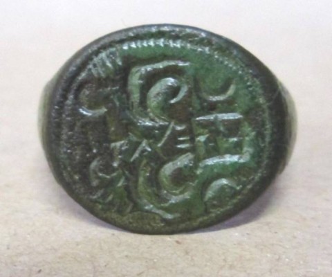 B - ARCHEOLOGIA - ANELLI (AN) - ANELLO ROMANO IN BRONZO  (197f)