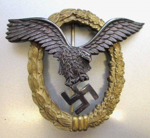 I - MILITARIA STORICA - DECORAZIONI (D) - BREVETTO LW  PILOTA-OSSERVATORE (3)