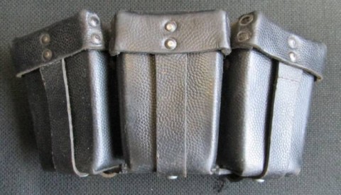 I - MILITARIA STORICA -  - G  -  GIBERNA Tripla x K98k  Cuoio Nero (1)