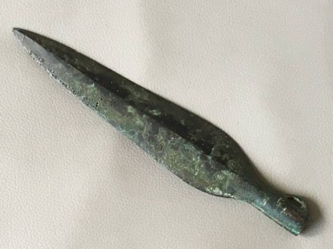 B - ARCHEOLOGIA - ARMI (AR) - Punta di Lancia in bronzo � Hallstatt,  1200 - 800 a.C