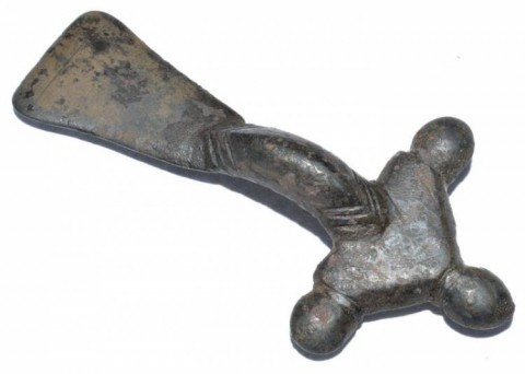 B - ARCHEOLOGIA -  - Fibula �ad Arco e Raggi�  Merovingia in Bronzo  �  VI-VII sec. d.C.  (181)