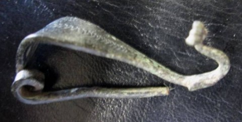 B - ARCHEOLOGIA -  - Fibula �ad Arco�  Romana in Bronzo decorata con motivi geometrici � II-IV sec. d.C.  (159a)