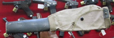 I - MILITARIA STORICA -  - FODERO TELA/CUOIO PER MAB 38/41-42-44  Rrgia Marina/RSI