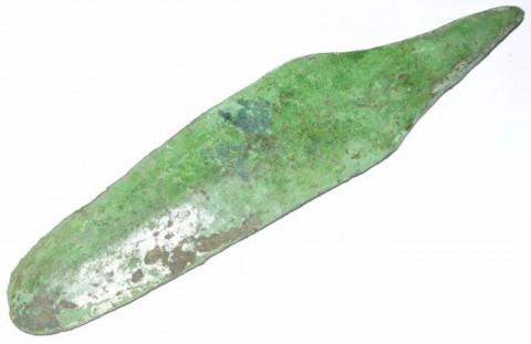 B - ARCHEOLOGIA -  - Coltello/Pugnale a Foglia in Bronzo � 17,0 cm. � XVI-XIV sec. a.C.  (129)