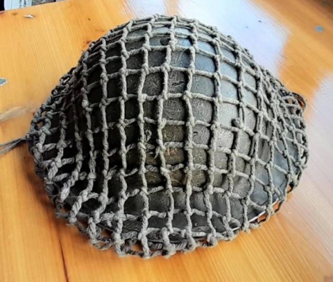 I - MILITARIA STORICA -  - ELMETTO MKII  SUD-AFRICA VERDE  + RETE