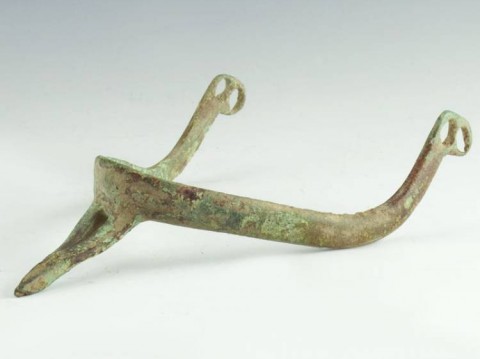 A - ANTIQUARIATO -  - Sperone Medievale in Bronzo � Europa  sec. XII-XIII  (195)