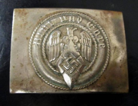 I - MILITARIA STORICA - FIBBIE E CINTURONI (FC) - HJ    FIBBIA   Ottone Argentato