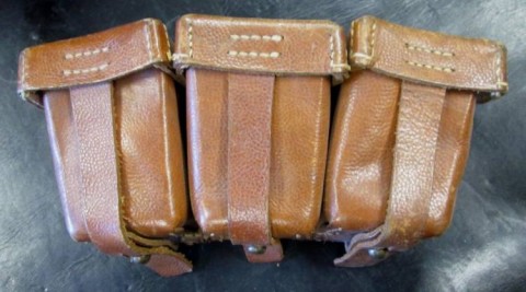 I - MILITARIA STORICA -  - GIBERNA x Gew. 98  I GM  IN CUOIO MARRONE