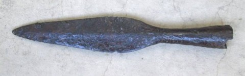 B - ARCHEOLOGIA - ARMI (AR) - Punta di Lancia Celtica in ferro � III-II sec. a.C  (276c)