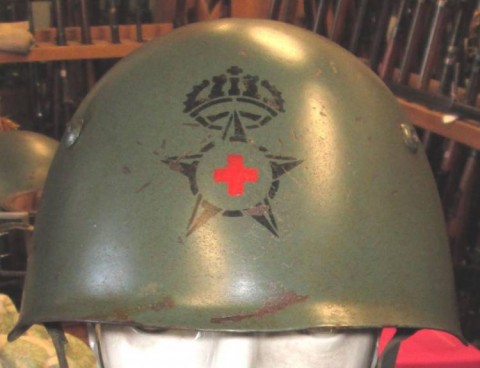 I - MILITARIA STORICA - ELMETTI (E) - ELMETTO  M.33  FREGIO SANITA� (1)